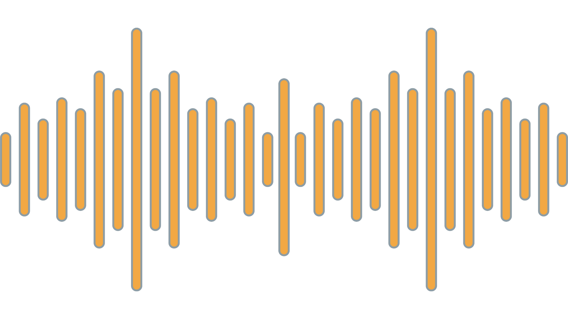 A graphic of a sound wave.